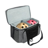 Garvee Borsa da Bowling Professionale per 2 Palline con Divisorio Imbottito, Porta Scarpe fino a Taglia 48, Organizer Accessori, Blu