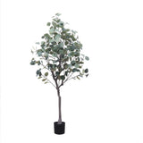 Albero di eucalipto artificiale Garvee da 3,9 piedi con foglie di seta realistiche per la decorazione di casa e ufficio, verde - Come mostrato