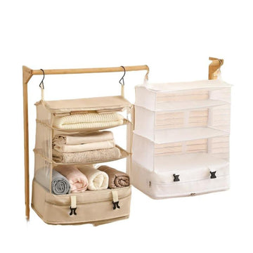 Garvee Organizer pensile, Mensola pensile, Organizer per armadio, Medio/Grande, 2 colori