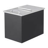 Contenitore per ghiaccio Garvee Drop-In da 28 QT in acciaio inossidabile con isolamento 24 ore e sistema di drenaggio per bar e feste all'aperto, grande capacità - Bianco