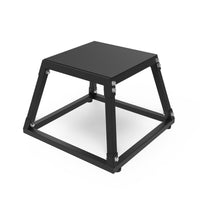 Box per salto pliometrico Garvee da 12 pollici in acciaio per allenamento a casa, 18x18x12 pollici, nero, piattaforma antiscivolo, stabile