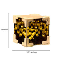 Lampada da notte Garvee Tulipanowa fai da te fatta a mano con motivo floreale quadrato, lampada da tavolo, ornamento, regalo per la camera da letto di donne e ragazze