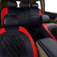 Garvee Set coprisedili per auto da 9 pezzi, impermeabili, in similpelle antiscivolo, universali per auto, camion, SUV, neri