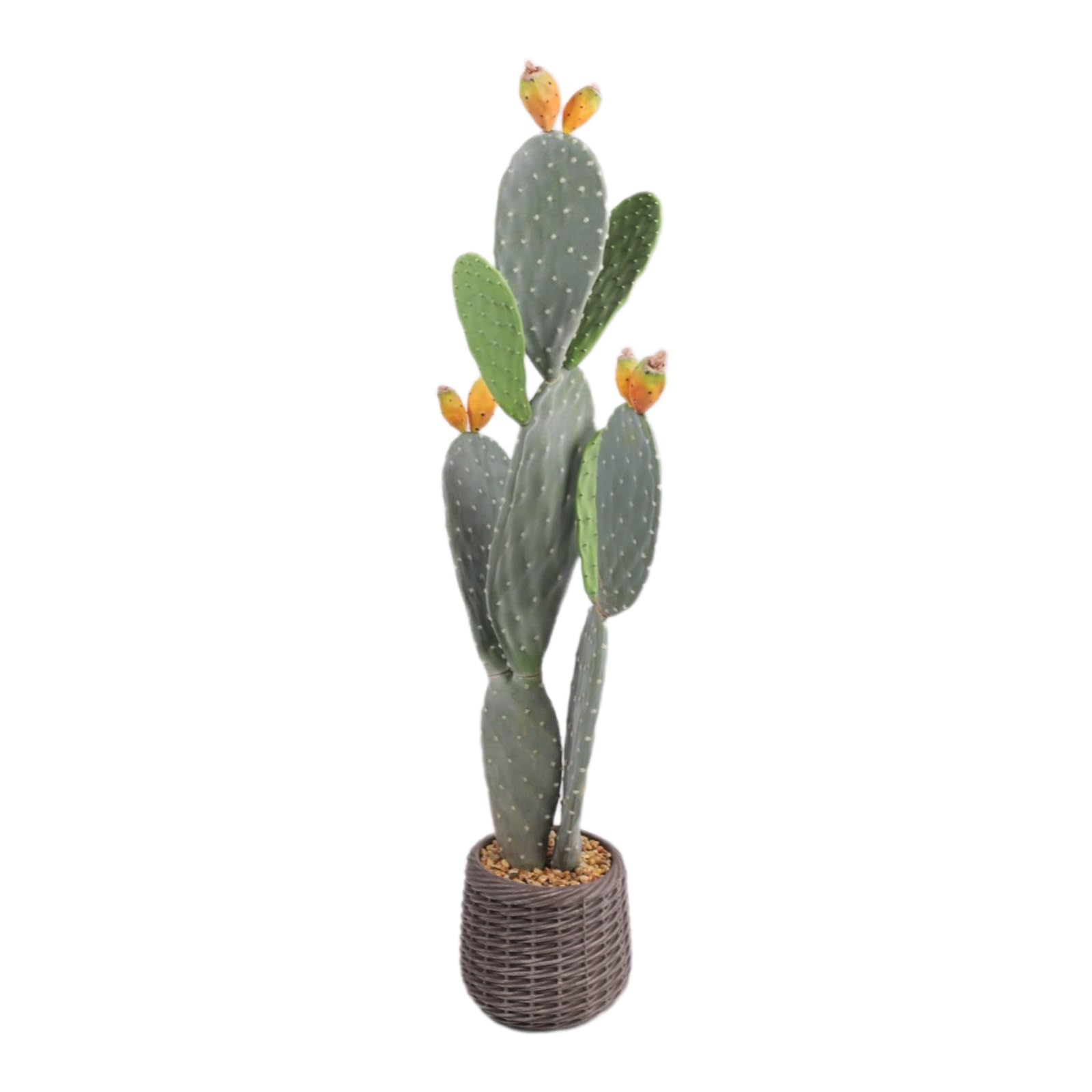 Cactus artificiale Garvee da 42" in materiale EVA, facile da pulire, durevole, vaso in PP stabile per uso interno ed esterno, realistico, nero