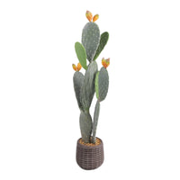 Cactus artificiale Garvee da 42" in materiale EVA, facile da pulire, durevole, vaso in PP stabile per uso interno ed esterno, realistico, nero