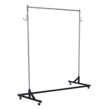 Garvee Portabiti Portatile Z Rack Ruote 360° con Freno Acciaio Inossidabile Nero e Argentato per Soggiorno e Camera da Letto Capacità 100 kg - Nero