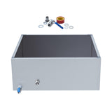 Garvee Pentola per Sciroppo d'Acero in Acciaio Inox 91,4x40,6x24,1 cm con Valvola di Scarico, Acciaio 304, Uso Domestico, Angoli Sigillati