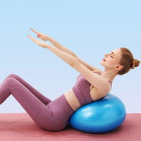 Palla da ginnastica Garvee Donut 50 cm blu per ufficio e aula, PVC, antiscivolo con pompa, allenamento di stabilità ed equilibrio