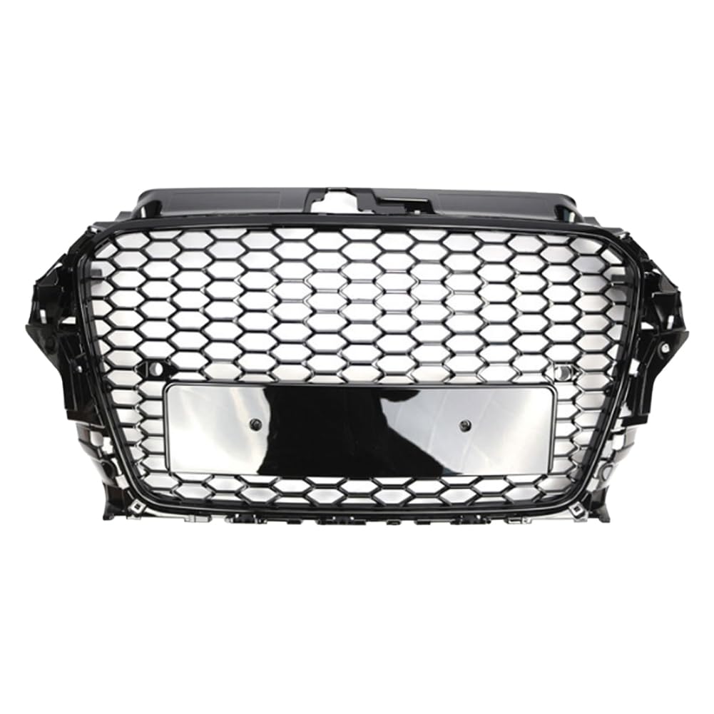 Garvee Griglia Paraurti Anteriore Honeycomb per A3 S3 2013-2015, Materiale Resistente, Design Aerodinamico, Uso Urbano, Nero