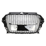 Garvee Griglia Paraurti Anteriore Honeycomb per A3 S3 2013-2015, Materiale Resistente, Design Aerodinamico, Uso Urbano, Nero