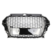 Garvee Griglia Paraurti Anteriore Honeycomb per A3 S3 2013-2015, Materiale Resistente, Design Aerodinamico, Uso Urbano, Nero