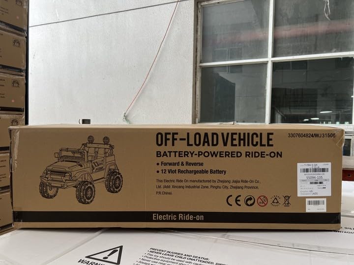 Garvee 12V Auto elettrica per bambini mimetica con sospensioni a molla, luci a LED, Bluetooth per viaggi avventurosi dai 3 anni