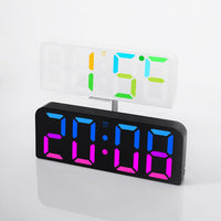 Orologio da parete digitale Garvee da 24 cm a LED bianco per camera da letto, ufficio, soggiorno con telecomando e luminosità regolabile