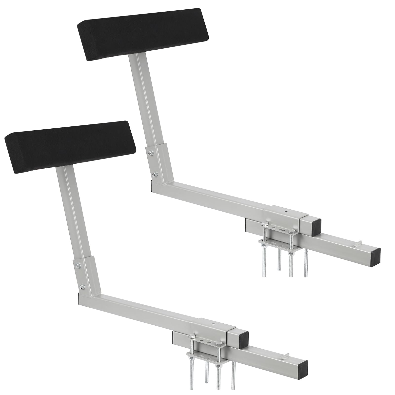 Guida per rimorchi per barche Garvee 2 persone da 20 pollici in acciaio flessibile e robusto con rivestimento in moquette per rimorchi con canale a C con trave alta, caricamento sicuro