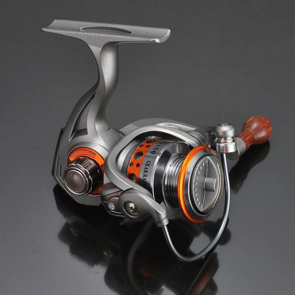 Garvee Mini Spinrolle Hochgeschwindigkeitsrolle Vollmetallrolle Leichtes Design Ergonomischer Griff Kompaktrolle Süßwasser Angelzubehör Für Seen Und Flüsse