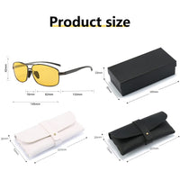 Occhiali da guida notturna polarizzati Garvee per uomo e donna con protezione UV400 dai riflessi per guida, escursionismo, golf, pesca e sport all'aria aperta - Giallo