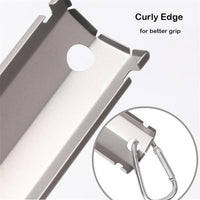 Pala in Titanio Garvee Pieghevole Ultraleggera per Festa del Papà - Campeggio, Spiaggia, Giardino con Borsa Trasporto