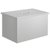 Garvee Raffreddatore per Ghiaccio Commerciale Drop-in 50 QT in Acciaio Inox SUS304 con Isolamento 24h, Coperchio Ermetico, per Cucine Esterne e Barbecue, Capacità 50 QT, Colore Acciaio
