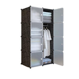 Scaffale modulare a forma di cubo Garvee, mensola a griglia per scarpe, libri, soggiorno, camera da letto, 35,6 x 35,6 x 35,6 cm, nero - Nero