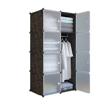 Scaffale modulare a forma di cubo Garvee, mensola a griglia per scarpe, libri, soggiorno, camera da letto, 35,6 x 35,6 x 35,6 cm, nero