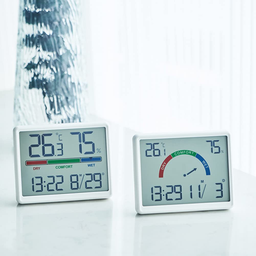Sveglia digitale LCD Garvee con ampio display, ora e temperatura, design magnetico multifunzionale per la casa, orologio da parete e da tavolo, termometro