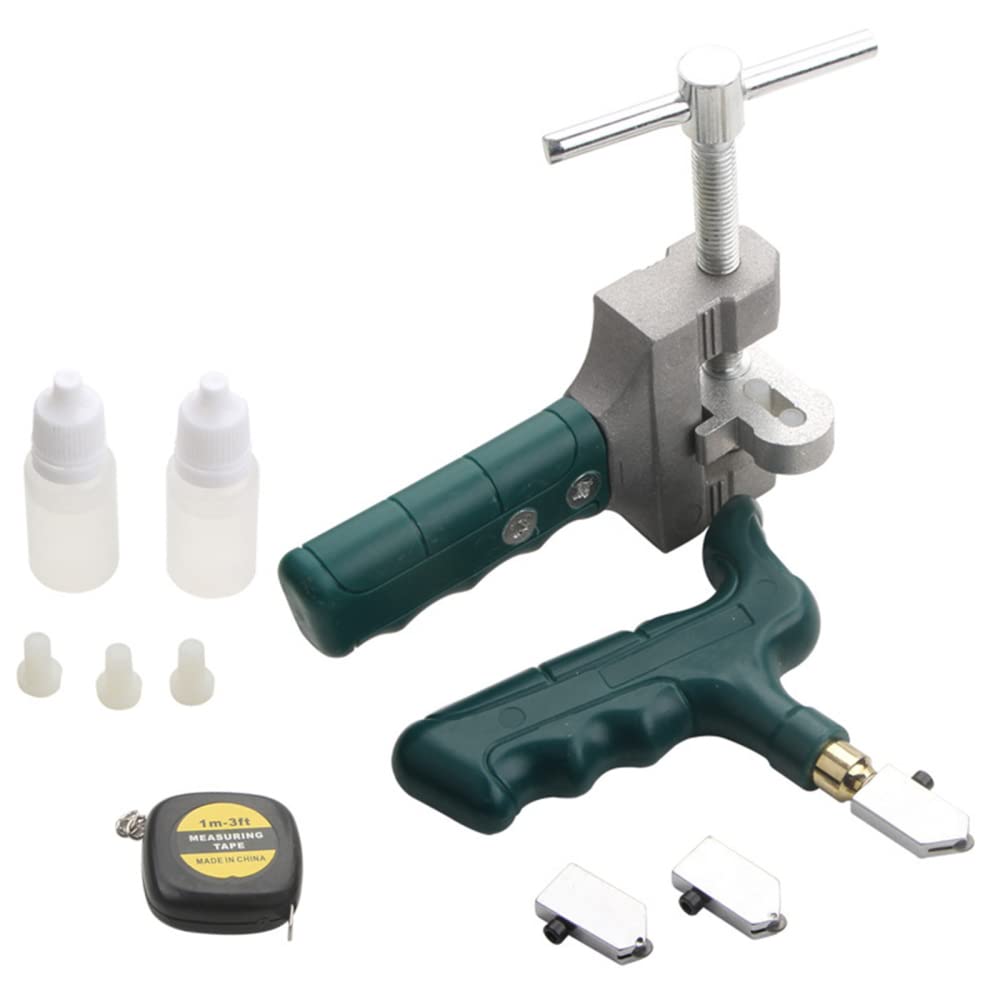 Tagliavetro Portatile Garvee per Festa del Papà | Kit Tagliapiastrelle Ceramica e Acciaio Alta Resistenza, Robusto per Fai da Te, Bagno e Cucina