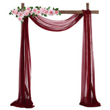Garvee Cortina di Gasa Elastica Professionale per Attrezzature Mediche - Traslucida e Decorativa - 70x550 cm Colore 1 - Cerimonie e Ricevimenti - Rosso