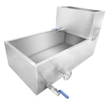 Evaporatore per sciroppo d'acero Garvee, 30x16x19 pollici, acciaio inossidabile 304, 21 galloni, 2 valvole, termometro per casa e esterni
