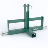 Garvee Gancio Rimorchio 3 Punti con Ricevitore 5.08 cm per Trattori Categoria 1, Acciaio Inox Verniciato Verde, Uso Industriale Agricolo, 64.5 cm - Verde