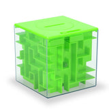 Garvee Money Maze Puzzle Box - Salvadanaio regalo con gioco del labirinto per bambini e adulti - Plastica - Sfidante e divertente - Verde