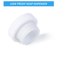 Garvee Set 2 Dispenser Ricaricabili per Sapone Liquido, Dosaggio Preciso, Plastica Robusta, Multiuso per Cucina e Bagno, Trasparente