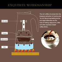 Garvee Caffettiera per fornello, Acciaio Inox, Caffettiera Italiana, 450 ml, Argento