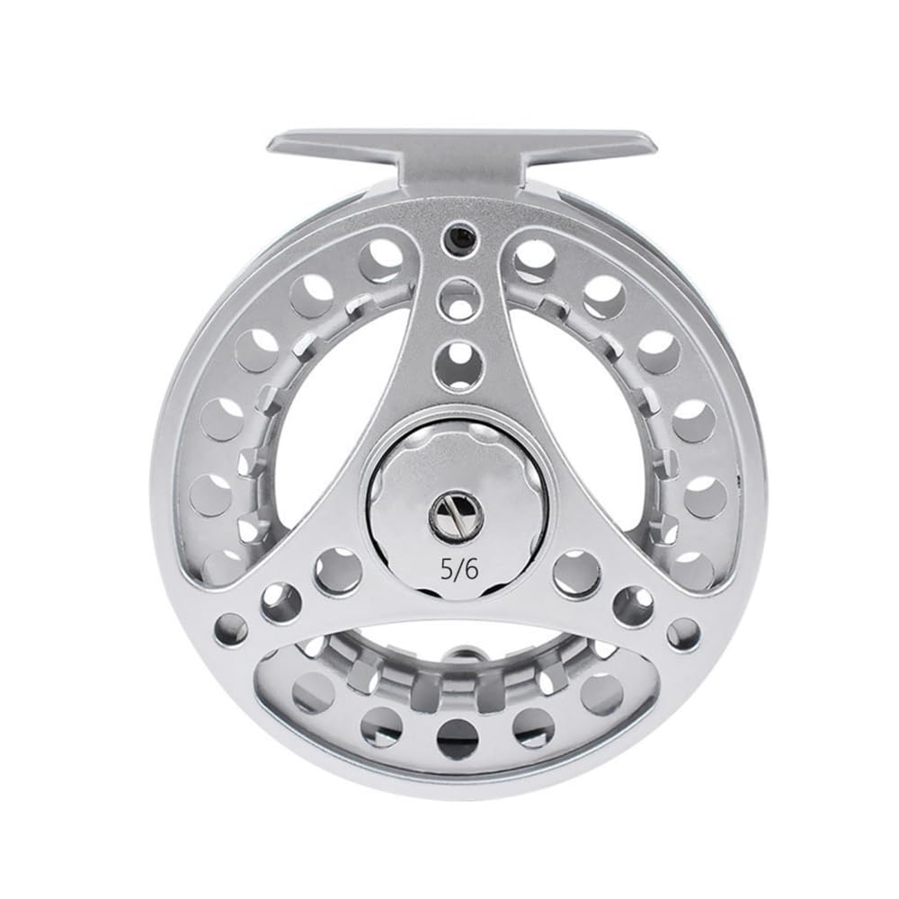 Mulinello Garvee Fly Reel 2+1BB CNC Alluminio Argento - Fluido e Preciso per Trota, Luccio, Carpa | Regalo Perfetto Festa del Papà