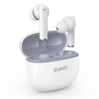 Garvee Auricolari Bluetooth 5.0 In-Ear HiFi Stereo con Microfono, IPX5 Impermeabili, Ricarica Rapida USB-C, Ideali per Sport e Corsa, Batteria 450mAh, Nero