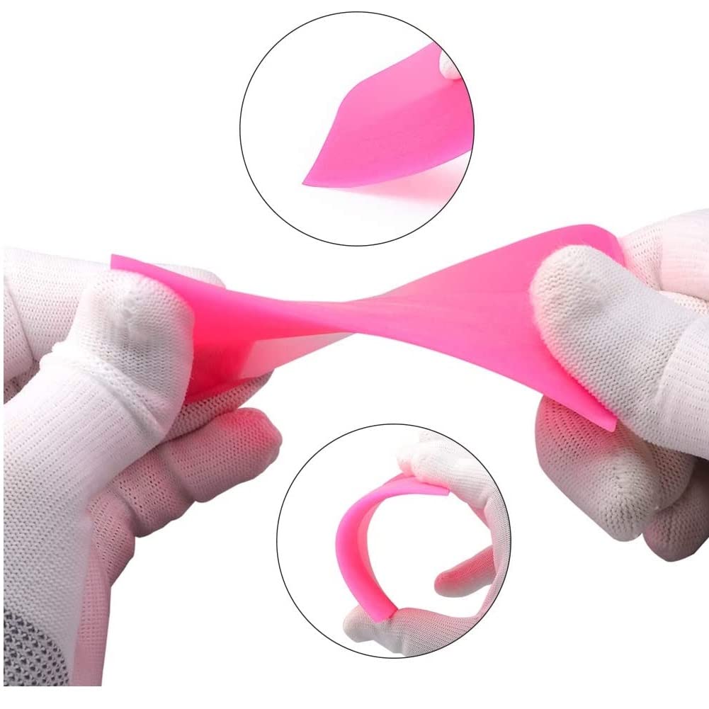 Garvee Set 3 Raschietti Anti-Graffio TPU Silicone Flessibile Protezione Vernice Pulizia Auto