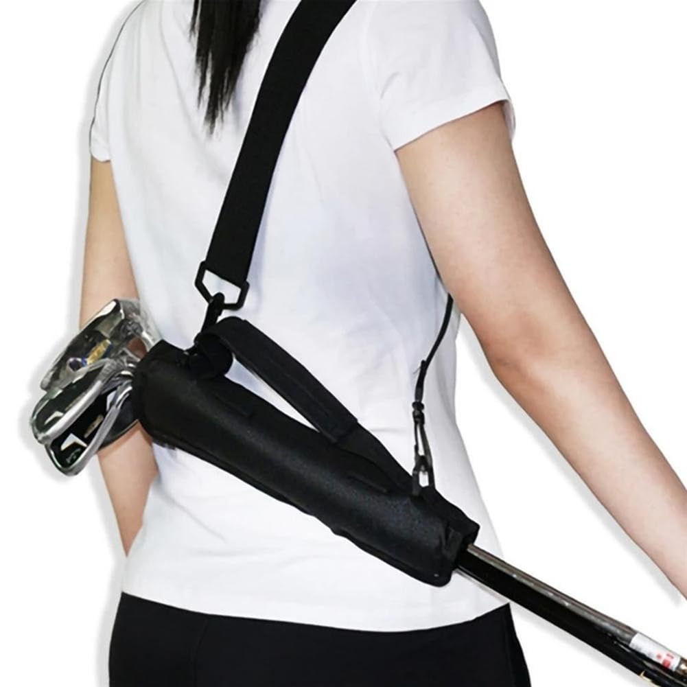 Borsa da Minigolf Garvee: Nylon Leggero e Resistente, Portatile Nera per Driving Range e Viaggi