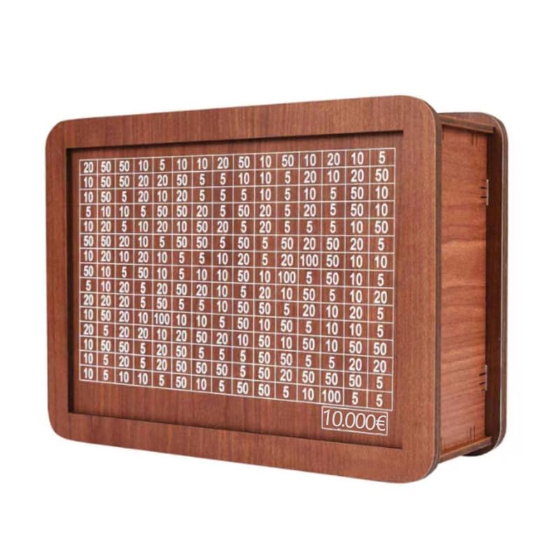 Garvee Boîte à Épargne Multifonctionnelle en Bois Écologique avec Compteur Numérique pour Éducation Financière Enfants Maison