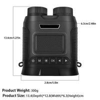 Dispositivo per la visione notturna Garvee 2.5K 40MP Binocolo digitale a infrarossi con zoom 8X per caccia e campeggio, batteria da 2500 mAh, robusto
