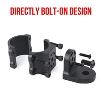 Supporto per bandiera Garvee UTV regolabile a 360° per stabilizzatori UTV da 1,75-2 pollici, montaggio a pavimento in alluminio nero