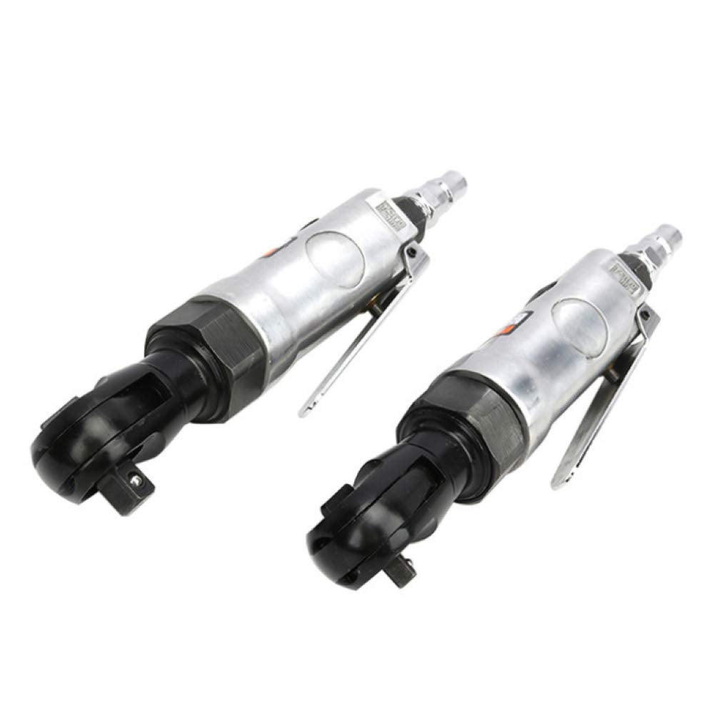 Garvee Chiave a Cricchetto Pneumatica Compatta 1/4" & 3/8" - 250 U/min, 20 Nm - Lega Robusta - Design Leggero - Riparazioni Auto, Macchinari, Cantieristica, Blu