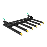 Garvee Forche Clamp-On Per Detriti 60in, Carico 4000LBS, Acciaio Robusto, Verniciatura Nera, Per Trattori E Skidsteer