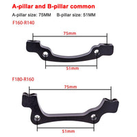 Set freni e disco idraulici Garvee MTB in lega di alluminio a 4 pistoncini per mountain bike, bici elettrica, monopattino, anteriore 800 mm, posteriore 1450 mm