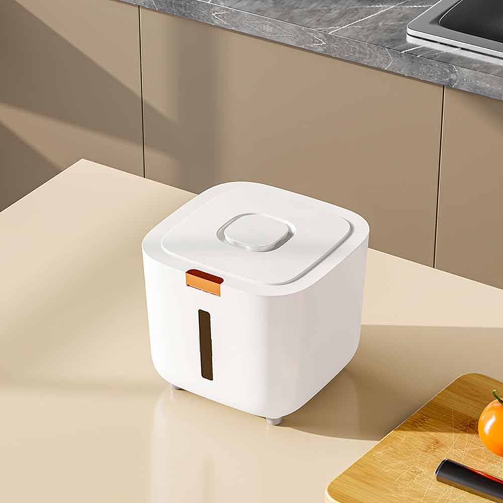 Contenitore per alimenti per cani Garvee da 10 litri, ermetico, per cibo per animali domestici, per cucina e dispensa, trasparente