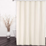 Tenda da doccia Garvee di qualità alberghiera, tessuto in microfibra impermeabile al 100%, avorio, 72x72 pollici, bagno