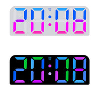 Orologio da parete digitale Garvee da 24 cm a LED bianco per camera da letto, ufficio, soggiorno con telecomando e luminosità regolabile