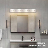 Garvee LED Specchio Luce Bagno 60cm Luce Calda Alluminio Acrilico IP44 Impermeabile