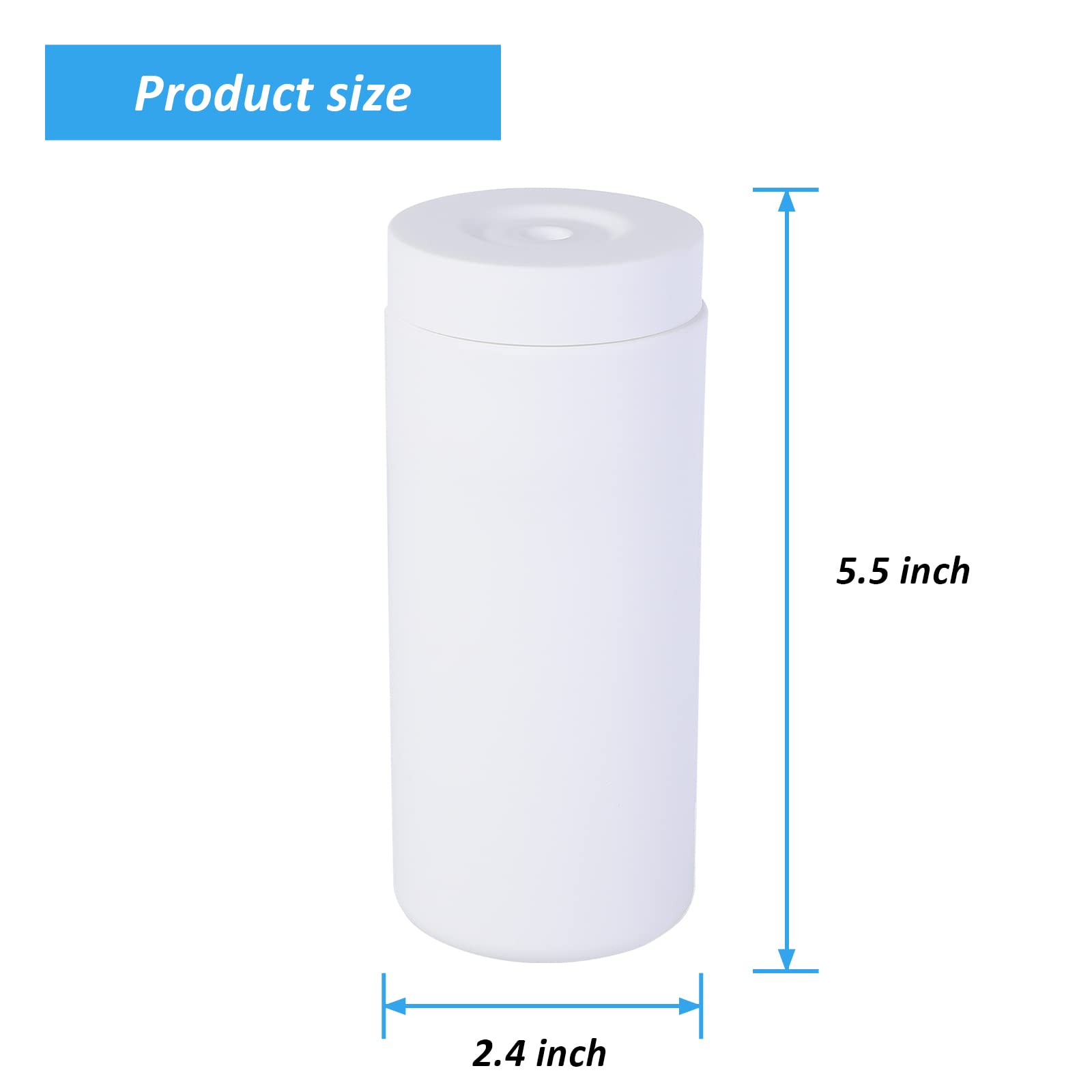 Dispenser di detersivo per piatti ricaricabile Garvee in silicone con divisore per cucina e bagno, bianco, facile da spremere