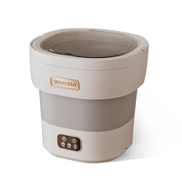 Lavatrice portatile pieghevole Garvee da 12 litri, mini lavatrice 2 in 1 con asciugatrice centrifuga per appartamenti, dormitori e camper, compatta, silenziosa, bianca