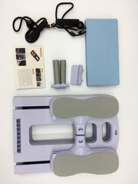 Garvee Pilates Reformer Machine con corda di resistenza per casa e palestra, 102x36x2 cm, pieghevole, nero