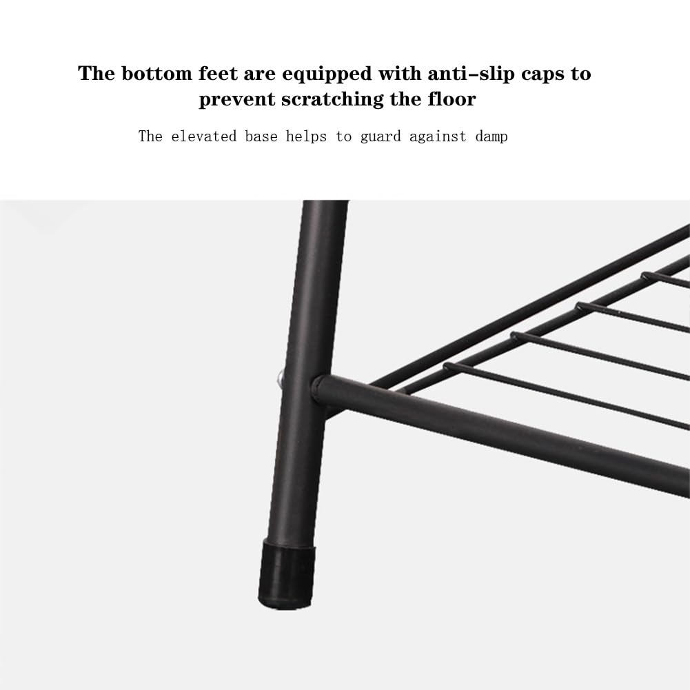 Portavasi a 3 ripiani Garvee, portavasi multipiano in ferro per soggiorno, balcone, 69 cm, grigio scuro